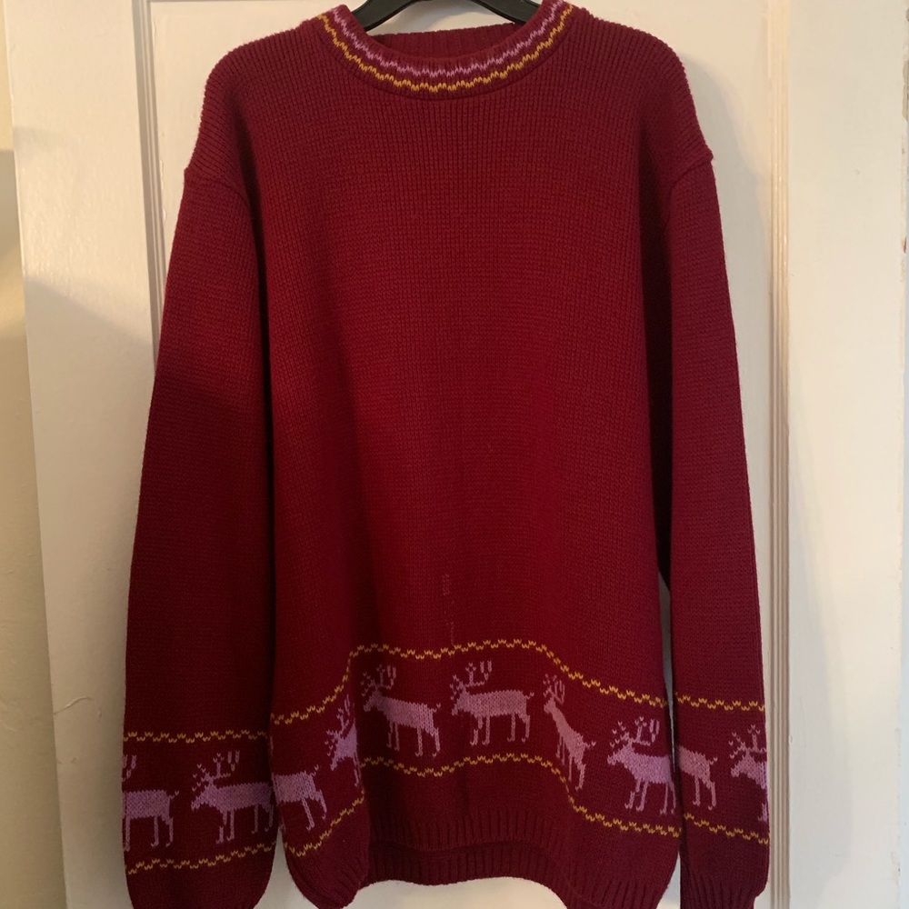 Vintage Jersild Moose Crewneck Sweater Sz L